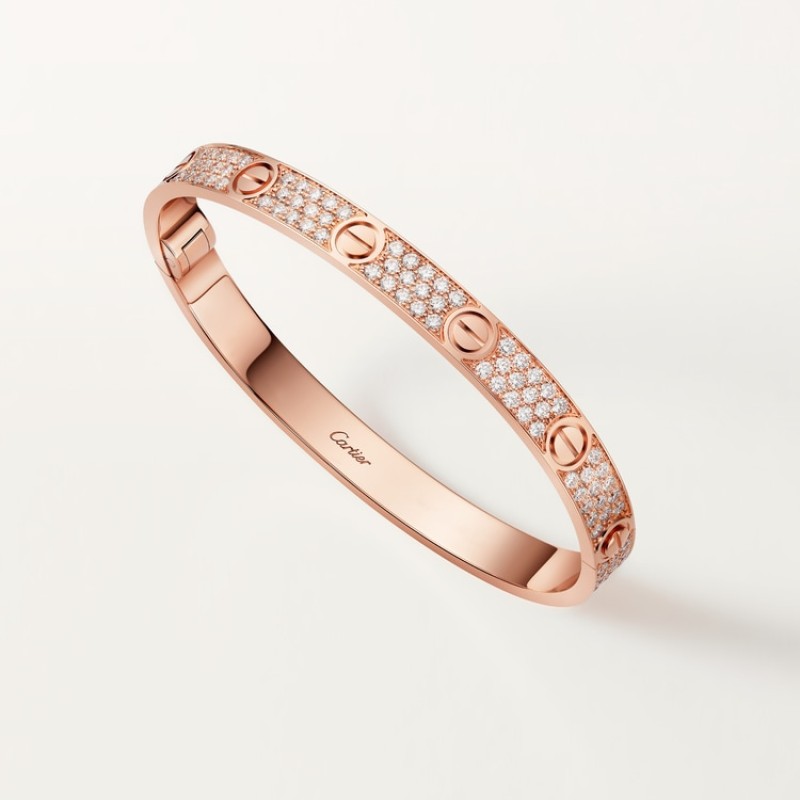 Cartier LOVE bracelet, classic model, paved Cartier LOVE bracelet, classic model, paved