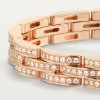 Cartier Maillon Panthère bracelet, triple row, paved