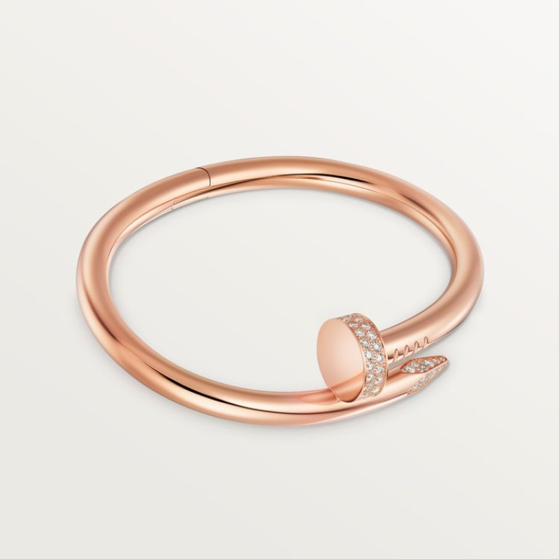 Cartier Juste un Clou bracelet, large model, diamonds