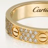 Cartier LOVE ring, small model, paved Cartier LOVE ring, small model, paved