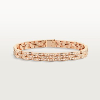 Cartier Maillon Panthère bracelet, triple row, paved