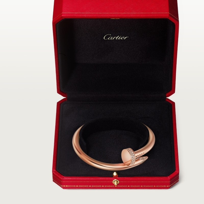 Cartier Juste un Clou bracelet, large model, diamonds