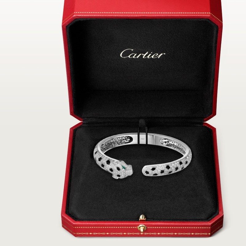 Panthère de Cartier bracelet, medium model, paved