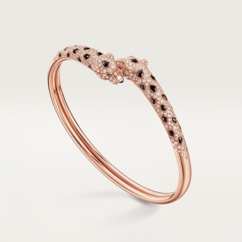 Panthère de Cartier bracelet, small model, half-paved