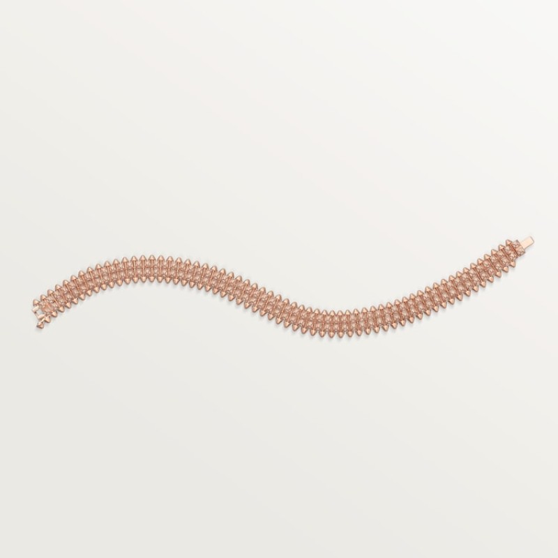 Clash de Cartier bracelet, flexible, double row, paved Clash de Cartier bracelet, flexible, double row, paved