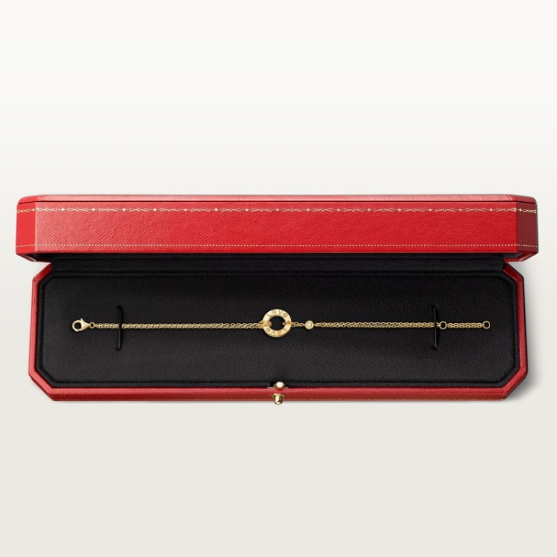Cartier LOVE bracelet, on chain, 2 diamonds