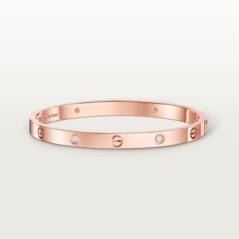 Cartier LOVE bracelet, medium model, 4 diamonds Cartier LOVE bracelet, medium model, 4 diamonds