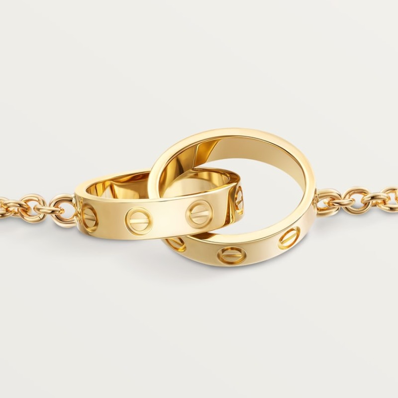Cartier LOVE bracelet, on chain