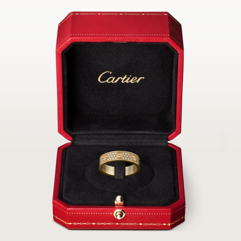 Cartier LOVE ring, small model, paved Cartier LOVE ring, small model, paved
