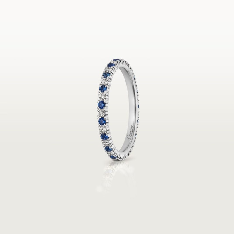 Etincelle de Cartier wedding band, 2 mm width, paved