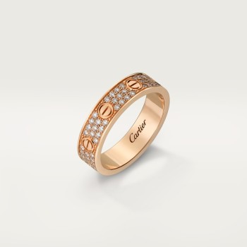 Cartier LOVE ring, small model, paved