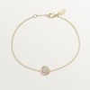 Cartier Trinity bracelet, on chain, 1 diamond