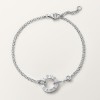 Cartier LOVE bracelet, on chain, 2 diamonds