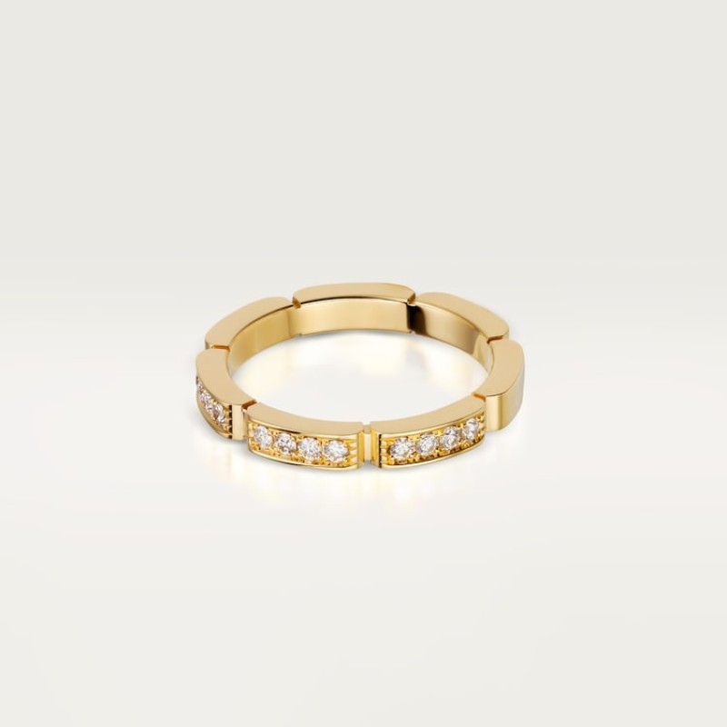 Cartier  Maillon Panthère wedding band, half-paved