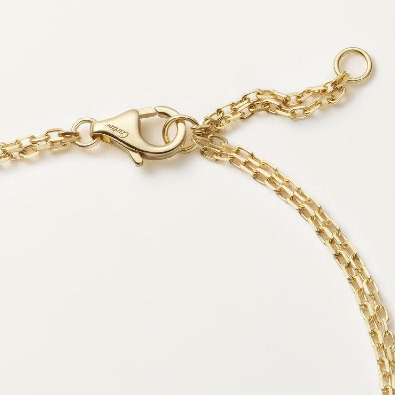 Cartier LOVE bracelet, on chain, 2 diamonds