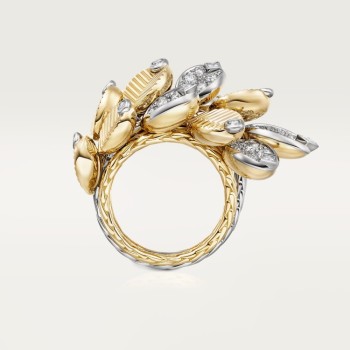 Cartier Grain de Café ring, semi-paved