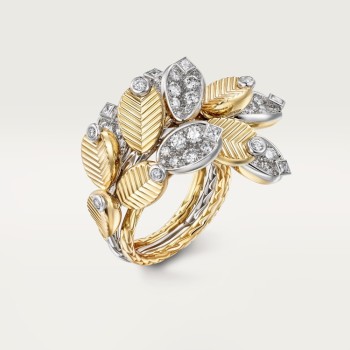 Cartier Grain de Café ring, semi-paved