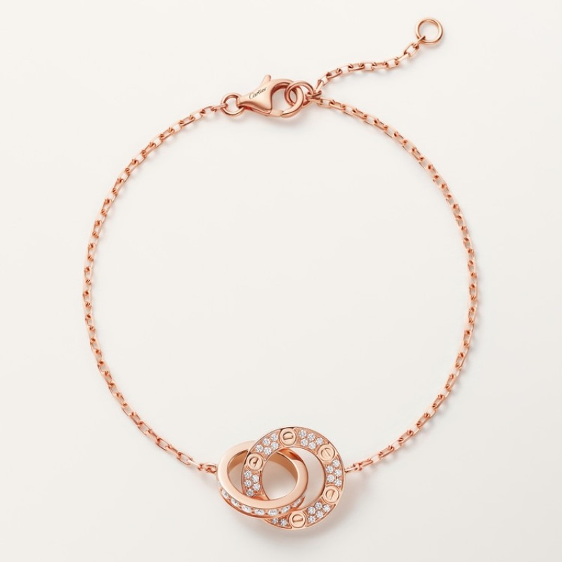 Cartier LOVE bracelet, on chain, paved Cartier LOVE bracelet, on chain, paved