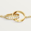 Cartier LOVE bracelet, on chain, half-paved Cartier LOVE bracelet, on chain, half-paved