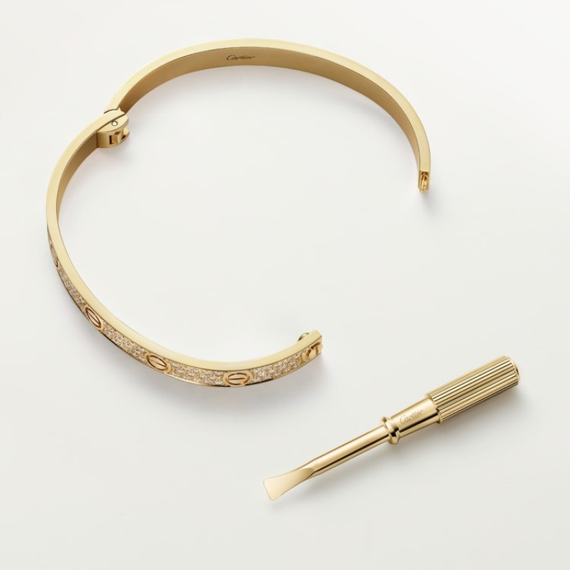 Cartier LOVE bracelet, classic model, paved Cartier LOVE bracelet, classic model, paved