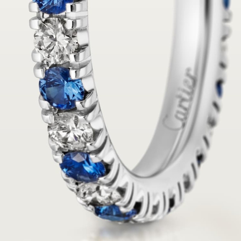 Etincelle de Cartier wedding band, 2.6 mm width, paved