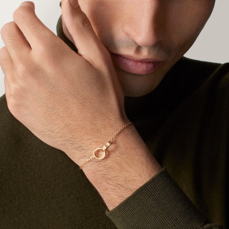 Cartier LOVE bracelet, on chain