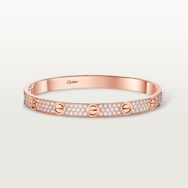 Cartier LOVE bracelet, classic model, paved Cartier LOVE bracelet, classic model, paved