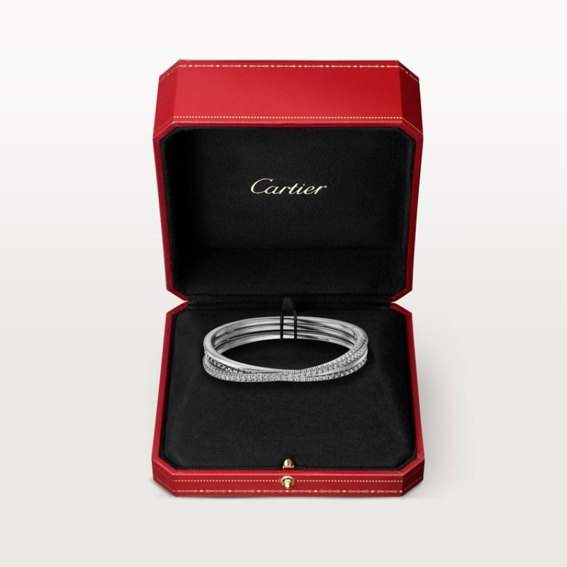 Etincelle de Cartier bracelet, half-paved Etincelle de Cartier bracelet, half-paved