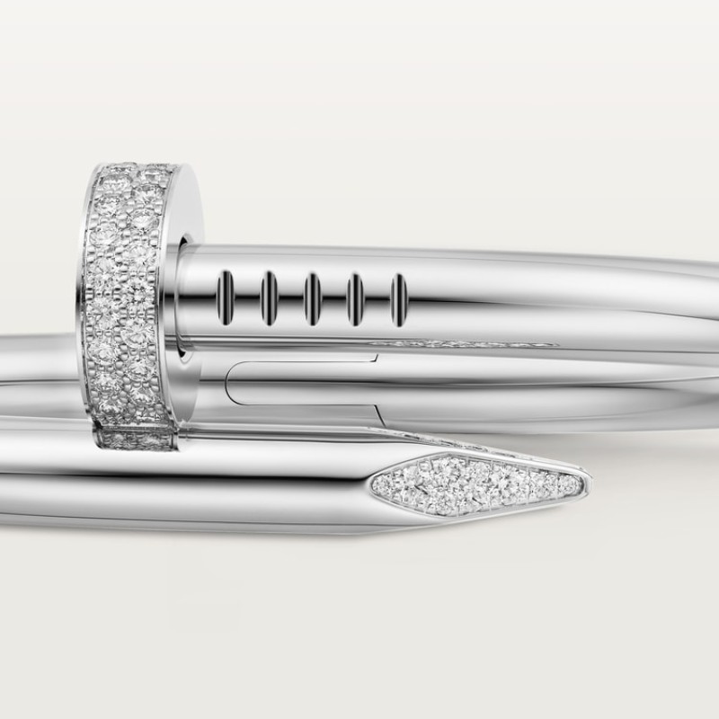 Cartier Juste un Clou bracelet, large model, diamonds