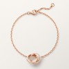 Cartier LOVE bracelet, on chain, half-paved Cartier LOVE bracelet, on chain, half-paved