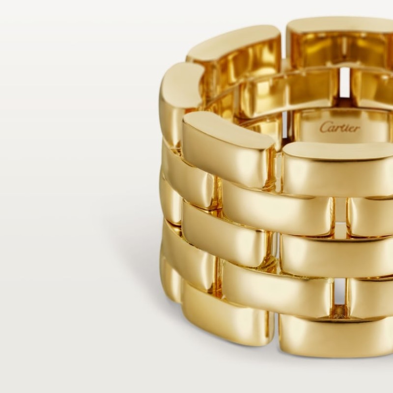 Cartier Maillon Panthère ring, five rows