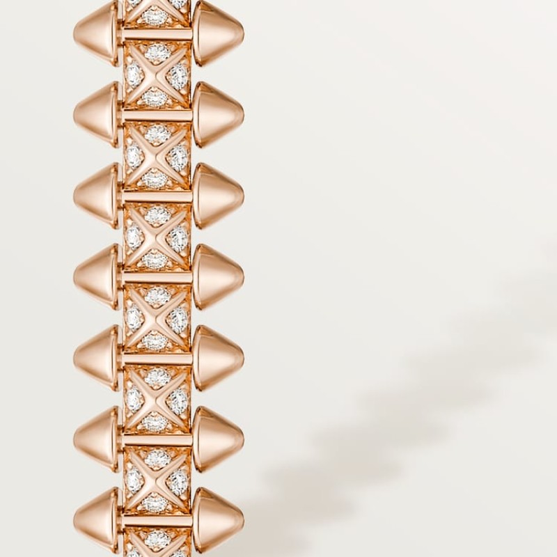 Clash de Cartier bracelet, flexible, small model, paved