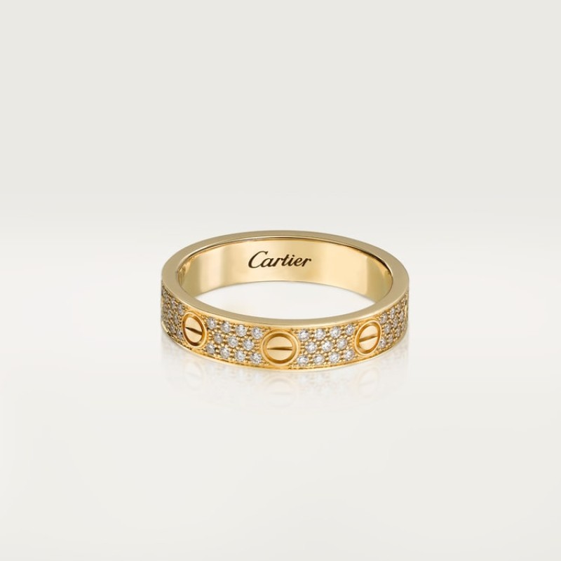 Cartier LOVE ring, small model, paved Cartier LOVE ring, small model, paved