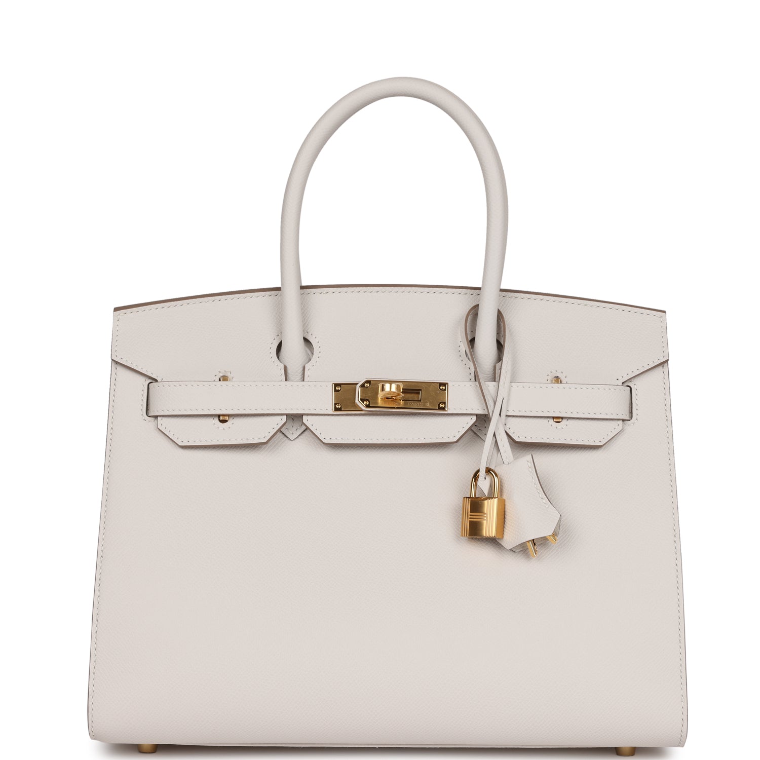 Hermès Birkin Sellier 30 Gris Pale Epsom Gold Hardware