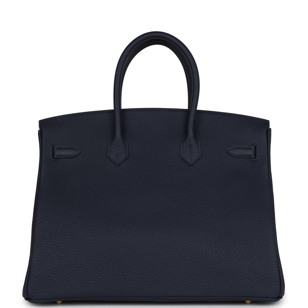 Hermès Birkin 35 Bleu Nuit Togo Gold Hardware Hermès Birkin 35 Bleu Nuit Togo Gold Hardware