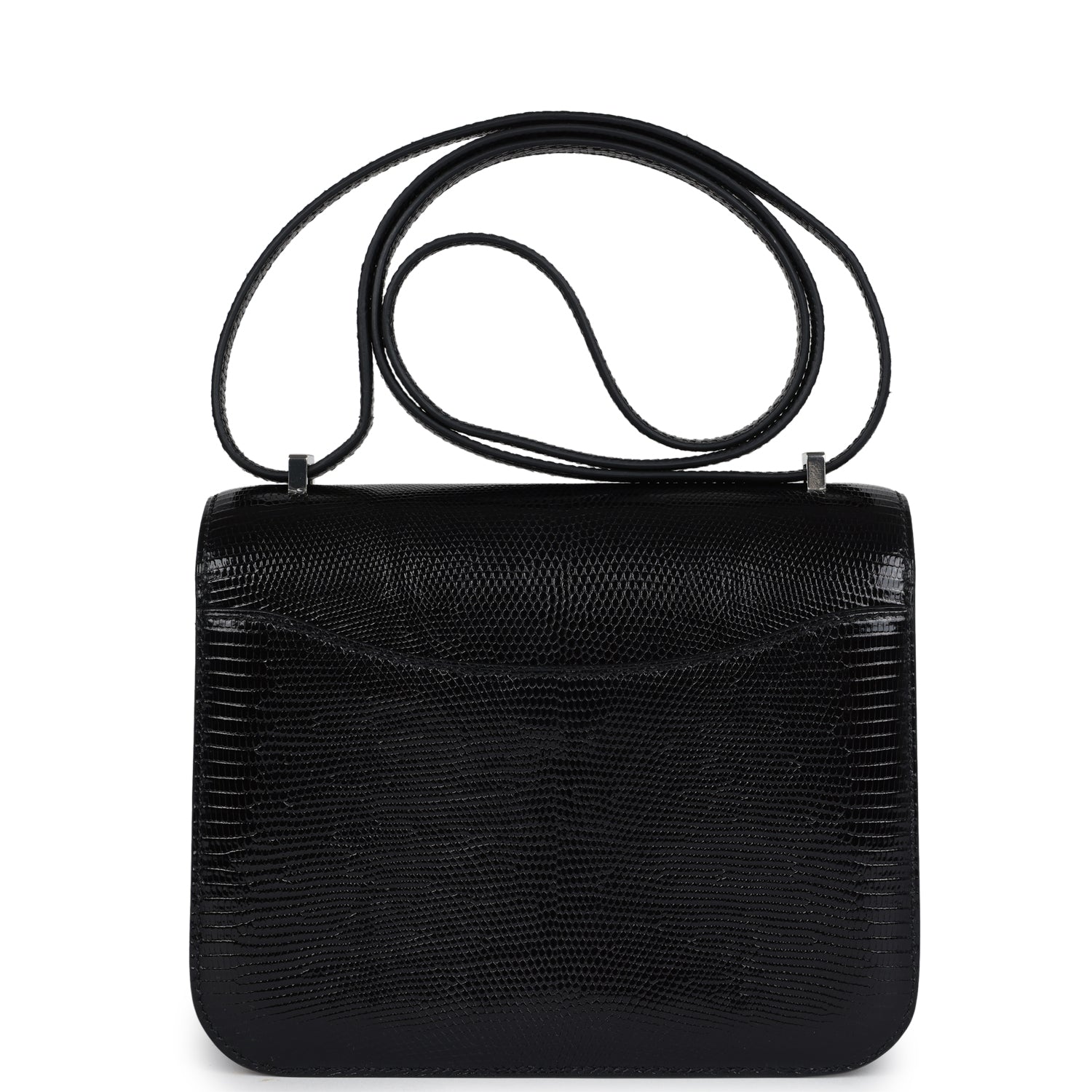 Hermès Constance 18 Black Varanus Salvator Lizard Palladium Hardware