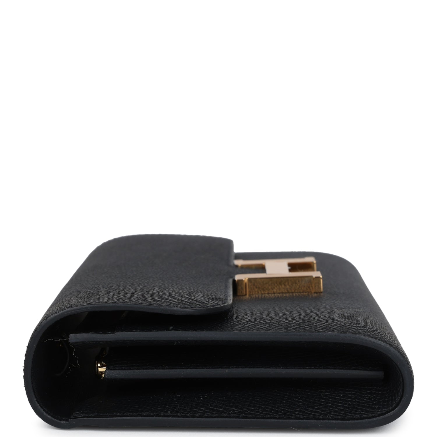 Hermès Constance Wallet To Go Black Epsom Gold Hardware