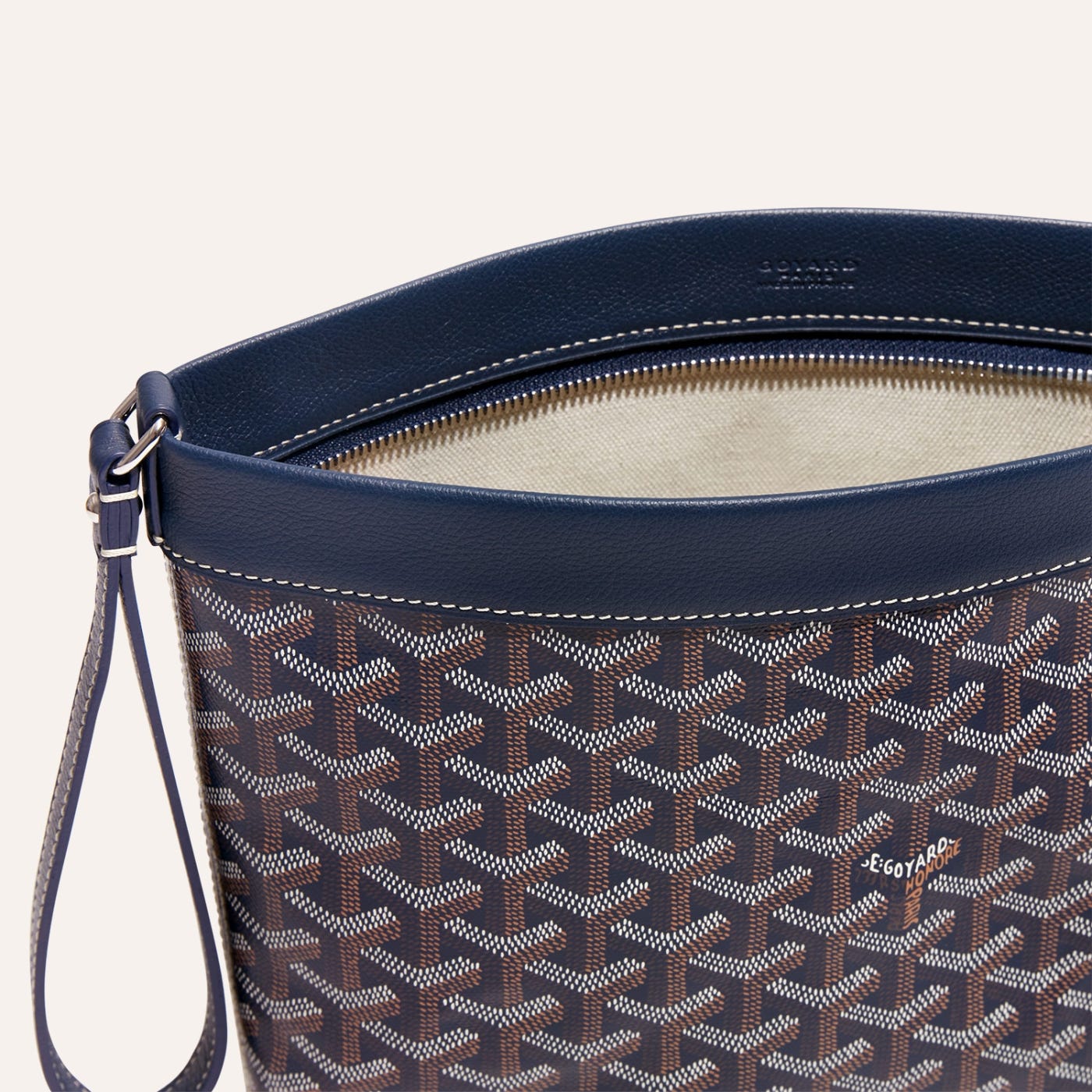 Goyard Conti Pouch Navy Blue