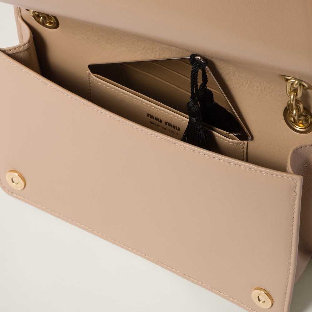 Matelassé nappa leather mini-bag