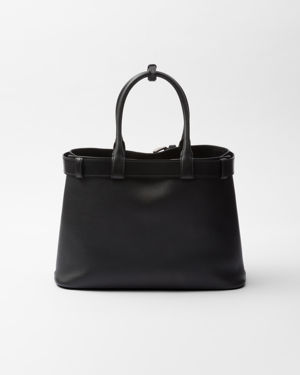Prada Buckle Large Leather Handbag With Belt Prada Buckle Large Leather Handbag With Belt