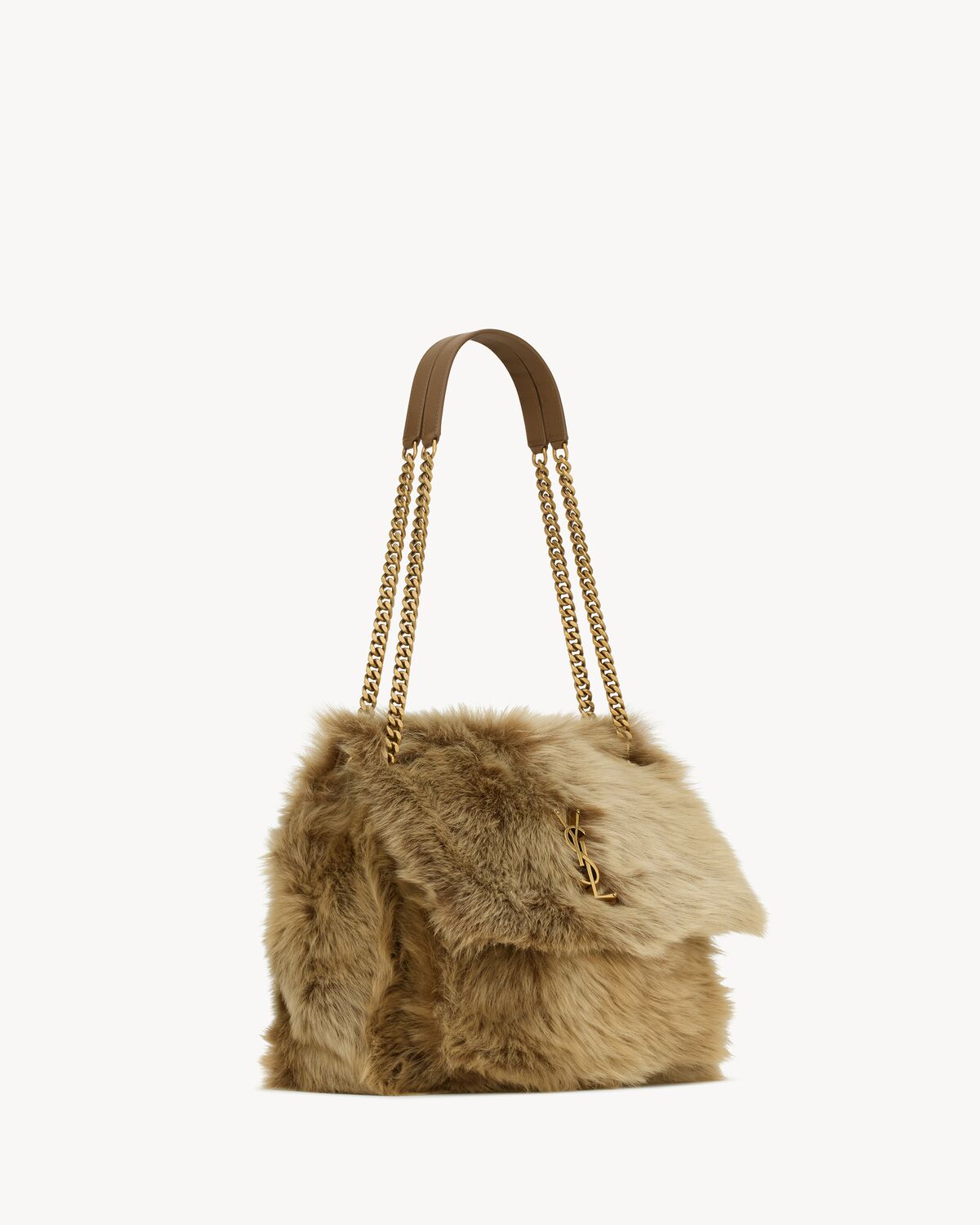 YSL Niki Large in Shearling