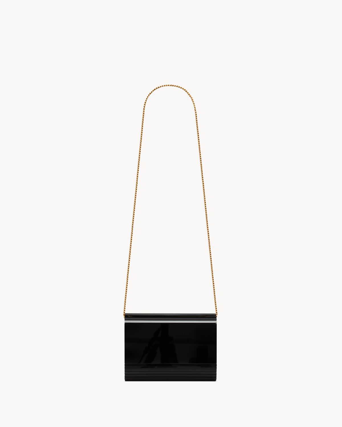YSL Vicky Miniaudiere In Plexiglass